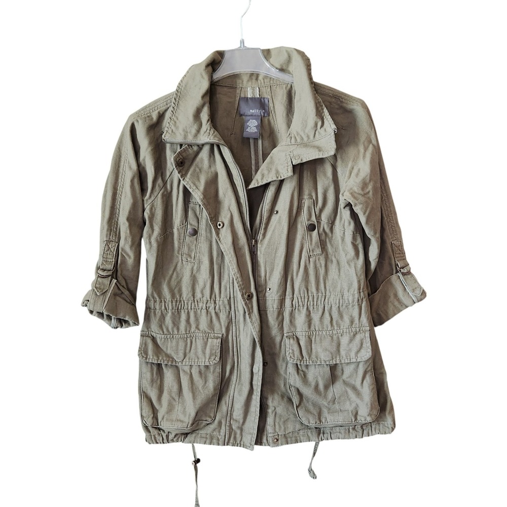 Matty M Olive Green Utility Field Jacket‎ Women's Small Military Canvas